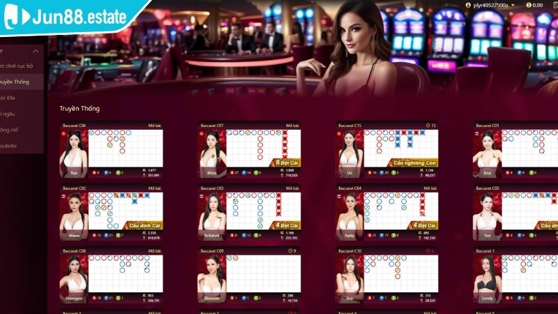 Tính năng độc đáo khi chơi Casino tại AE JUN88
