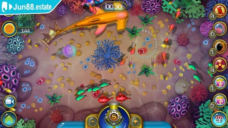 Bắn Cá 777 JUN88 Với Trải Nghiệm Săn Mồi Đổi Thưởng Đẳng Cấp 3 Kích hoạt lưới điện đúng lúc