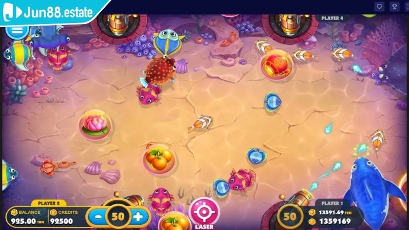 Bắn Cá Boss JUN88 Mang Đến Trải Nghiệm Săn Cá Đỉnh Cao 2 Hệ thống vũ khí Bắn cá boss JUN88 đa dạng