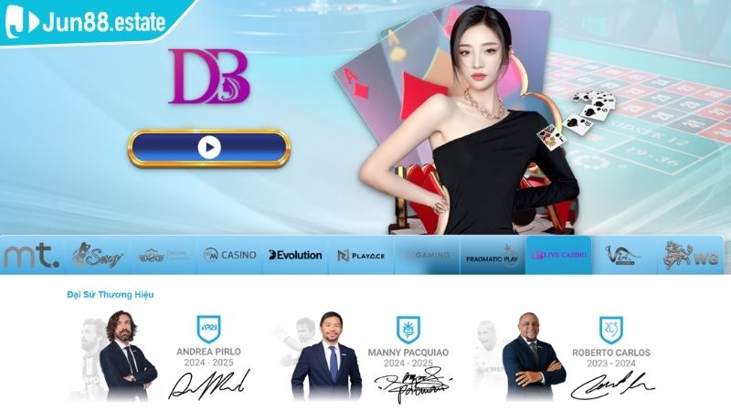 Tổng quan về nhà cung cấp DB Casino JUN88
