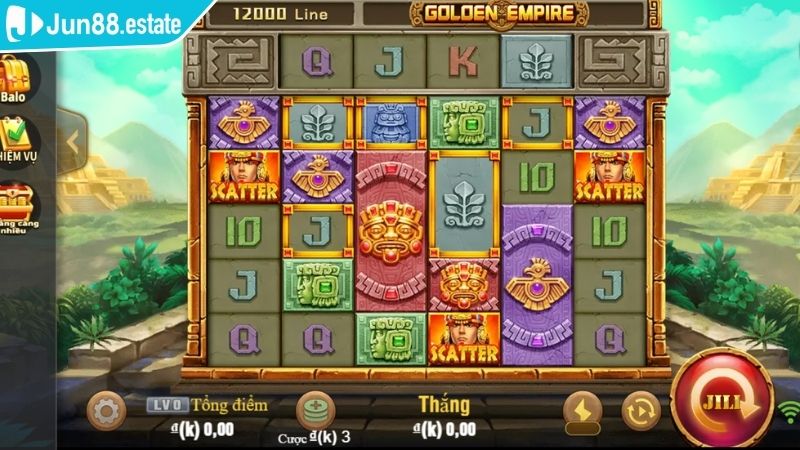 Thử sức với slots game Golden Empire