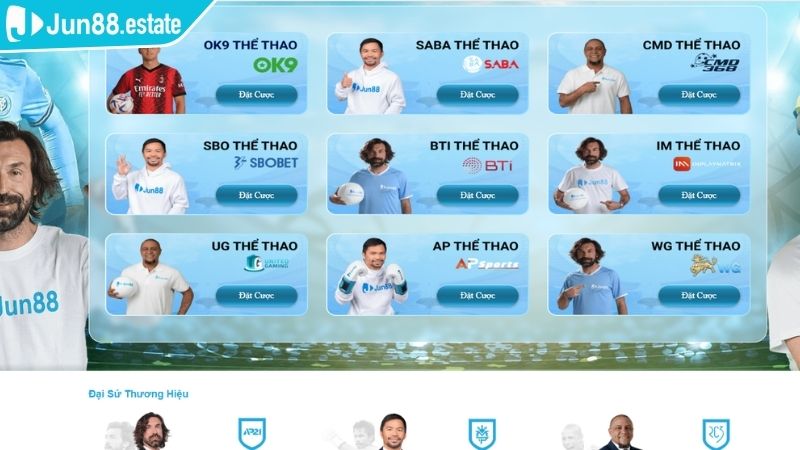 Thể Thao UG JUN88 Thế Giới Cá Cược Đỉnh Cao Và An Toàn 2025 1 Tổng quan về sảnh Thể Thao UG JUN88